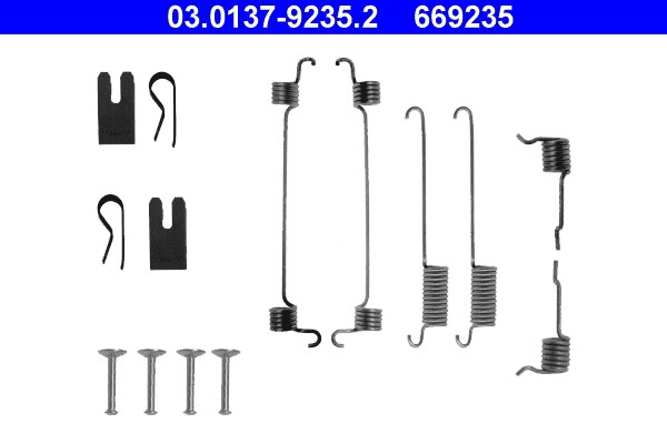 Rear ATE 03.0137-9235.2 Accessory Kit, brake shoes for FORD