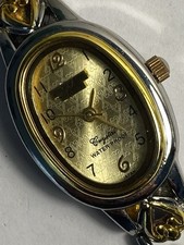 Orologio donna Marco Max Japan quarzo analogico impermeabile cassa ovale bicolore.