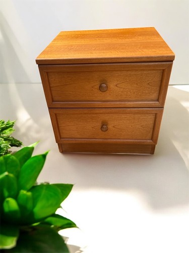 Pair of G-Plan Albany Bedside Drawers | Danish Vintage Mid-Century - Picture 3 of 17