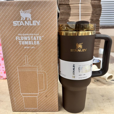 #ad Stanley Chocolate Gold Quencher 40oz Tumbler Flowstate H2.0 $49.99