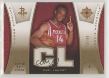 2007-08 Ultimate Collection Rookie Materials Gold 78/99 Carl Landry #ULTR-CL k5i