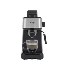 Mr. Coffee 8 floz Steam Espresso Maker Brewing Frothing Wand Black Pitcher