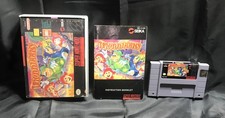 Troddlers SNES Cartridge Manual, Hard Shell, and Box Tested USA NTSC Works