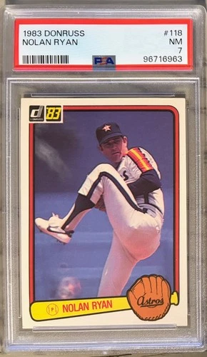 1983 Donruss NOLAN RYAN #118 PSA 7