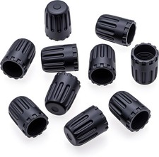 10PCS TPMS Plastic Tire Valve Stem Caps, Wheel Tire Valve Stem, with O-Ring