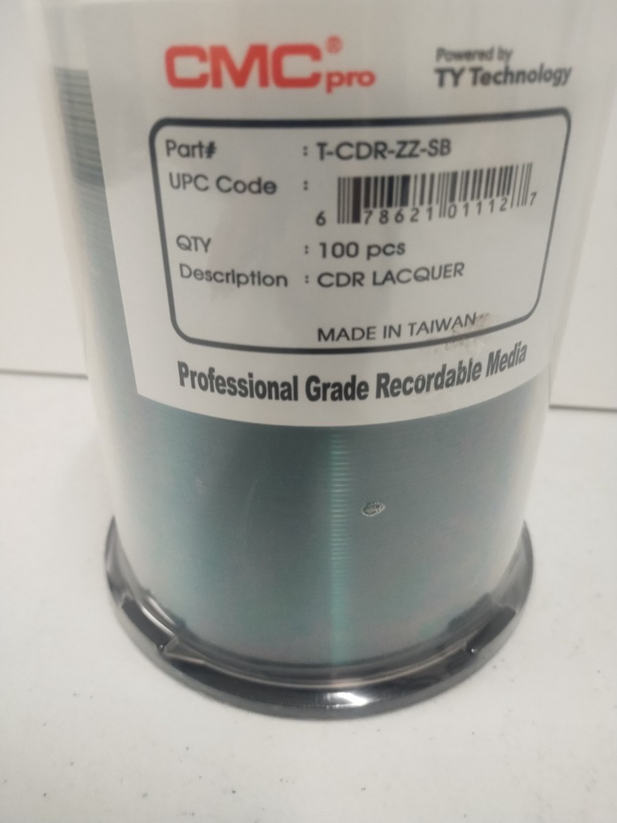 100 CMC Pro Taiyo Yuden 48X CDR (CD-R) 80min 700MB. Professional