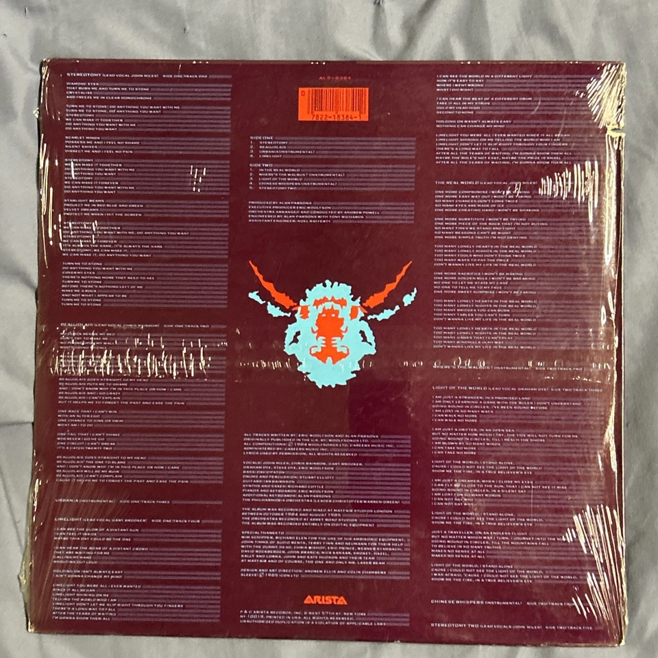 The Alan Parsons Project - "Stereotomy" - LP Album NEW SEALED - Image 4 of 4
