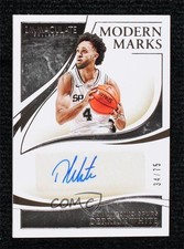 2019-20 Panini Immaculate Modern Marks 34/75 Derrick White #MM-DWT Auto 10yl