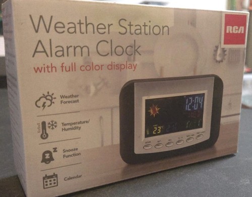 RCA - Weather Station Alarm Clock - with full color display, Calendar Function - Picture 4 of 4