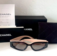 CHANEL CH6056 C534/M3 54-20 Sunglasses Beige/Black Black Lens