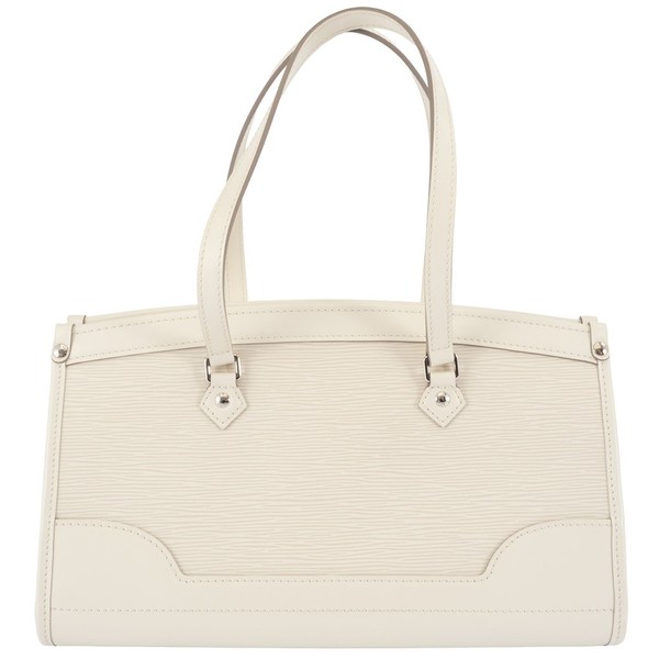 LOUIS VUITTON Madeleine PM Epi Leather White Shoulder Tote Bag  Pre-owned Auth