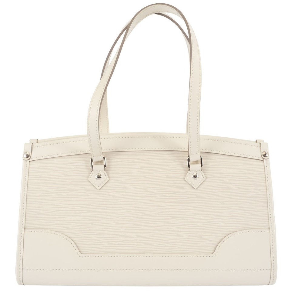 LOUIS VUITTON Madeleine PM Epi Leather White Shoulder Tote Bag  Pre-owned Auth