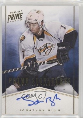 2011-12 Panini Prime Signatures Gold 39/50 Jonathon Blum #34 Rookie Auto RC 1o3