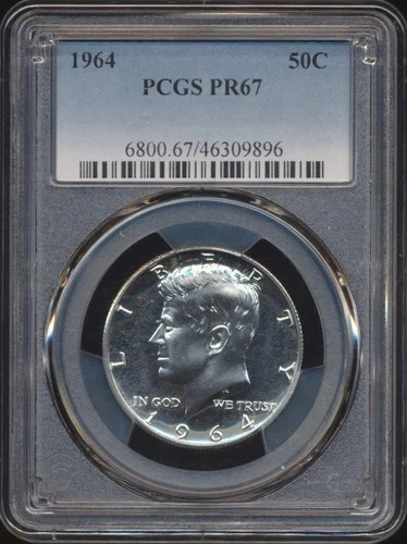 1964  Kennedy Half Dollar PCGS PR 67