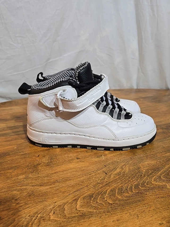 Кроссовки Nike Air Jordan Fusion 10 AJF 10 белые черные 414588-101 размер 9 - Изображение 4 из 4