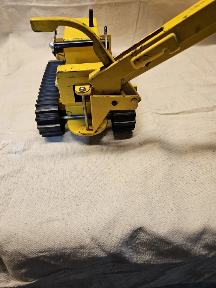 1963-64 Tonka Trencher/Loader/Backhoe#2 Vintage Pressed Steel! Original! Yellow! - Image 3 of 4