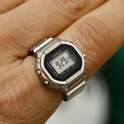 Casio Ring Watch 50th Anniversary Silver CRW-001-1JR w/Size