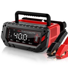 40 AMP Car Battery Charger, 6V/12V/24V Lead-Acid, Lithium, LiFePo4 Smart Batt...