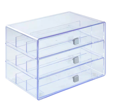 Brand New Simply Tidy 3 Drawer Craft Organizer w/ Dividers Acrylic Storage