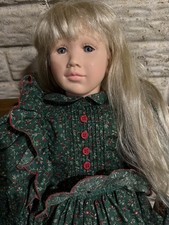 Rare 1988 Pauline Bjonness Jacobsen 32" Vinyl Kristine Heirloom Doll 410 Of 2000