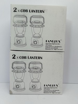 Fant.Lux COB LED Lantern 4 Pack Camping Emergency Light 120 Lumens Free Shipping