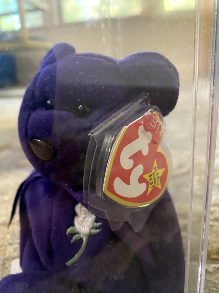 罕见第 1 版 - 戴安娜王妃豆豆娃带真品证书! — 第 3/4 张图片