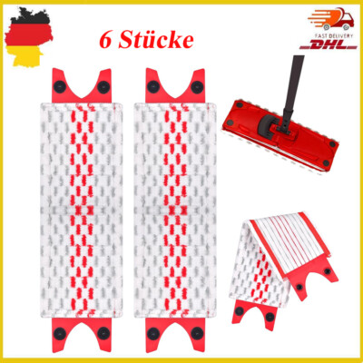 6X Ersatz Wischbezug Geeignet für Vileda UltraMax/UltraMaT 2in1, Vileda UltraMax