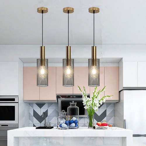 Ciondolo Cucina Luce Nero Sala da Pranzo Luce Barra Casa Illuminazione Soffitto - Foto 1 di 9