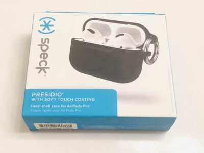 Speck PRESIDIO w/SOFT TOUCH COATING Hard-Shell Case for AirPods Pro -BLACK--NEW