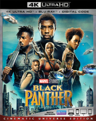 Black Panther 4K (Ultra HD, Blu-ray, 2018) - No Digital