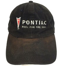 Vtg 90s Pontiac Fuel For The Soul Distressed Hat Racing Logo Baseball Dad Cap