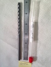 1 NEW USA  1/4" DIAMETER CARBIDE ENDMILL 4 FL. BALL. 3" LOC. 6" OAL (Q482)