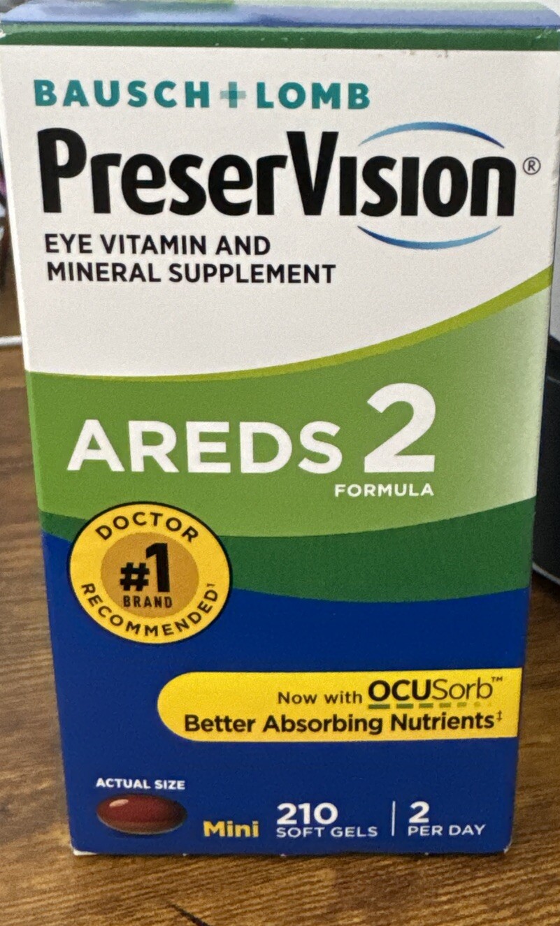PreserVision AREDS 2 Formula Softgels - 210 Count BRAND NEW! Exp: 3/25 ...