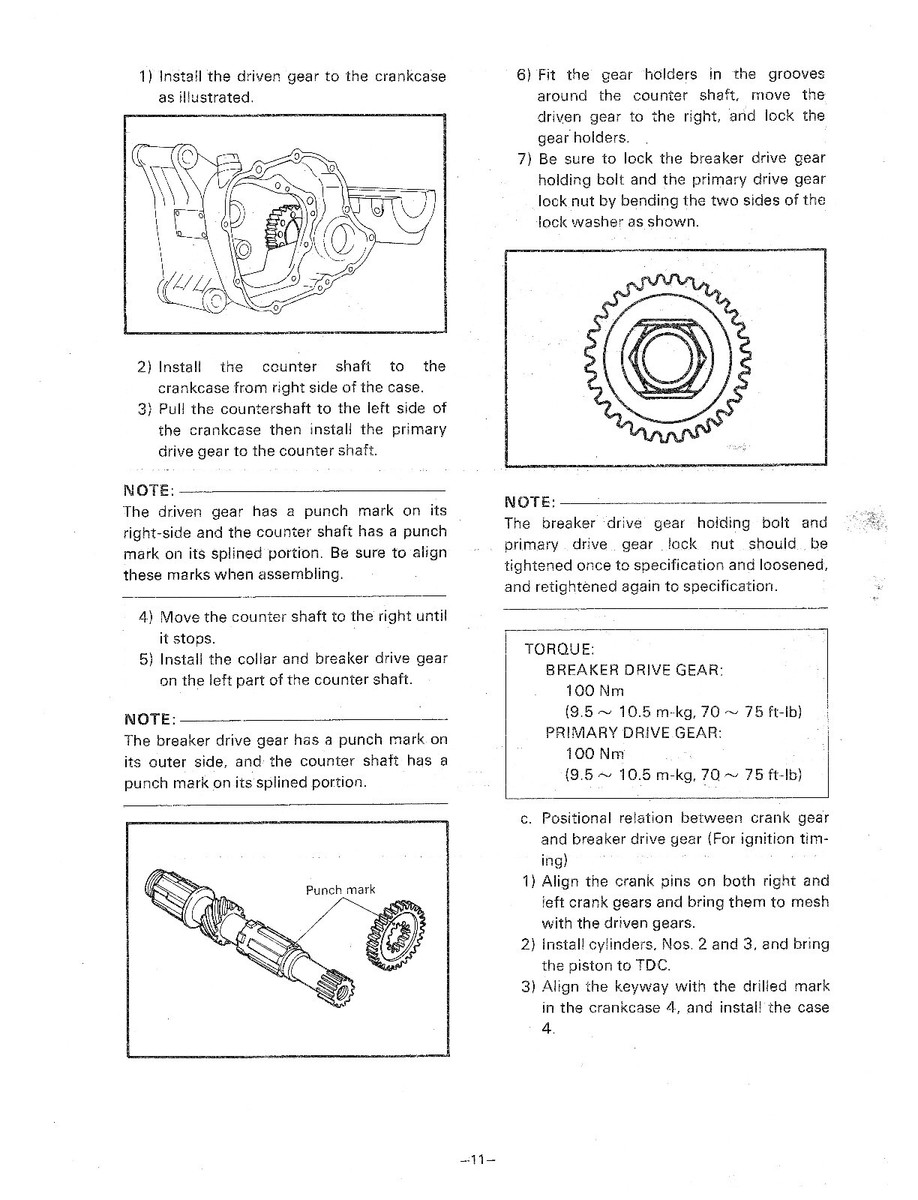 YAMAHA Workshop Manual TZ500 1980 1981 1982 Maintenance Tuning