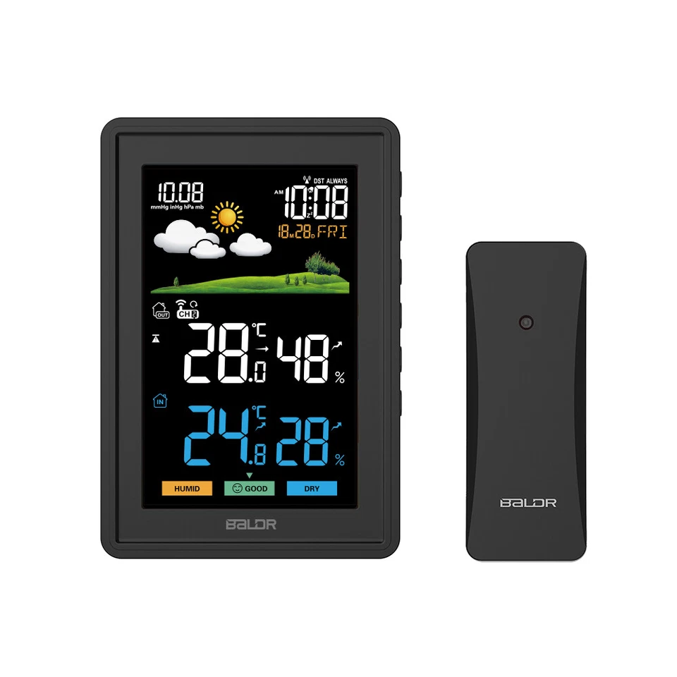Baldr Wireless LCD Weather Station with Barometer Weather Forecast Comfort Level - Image 2 of 4