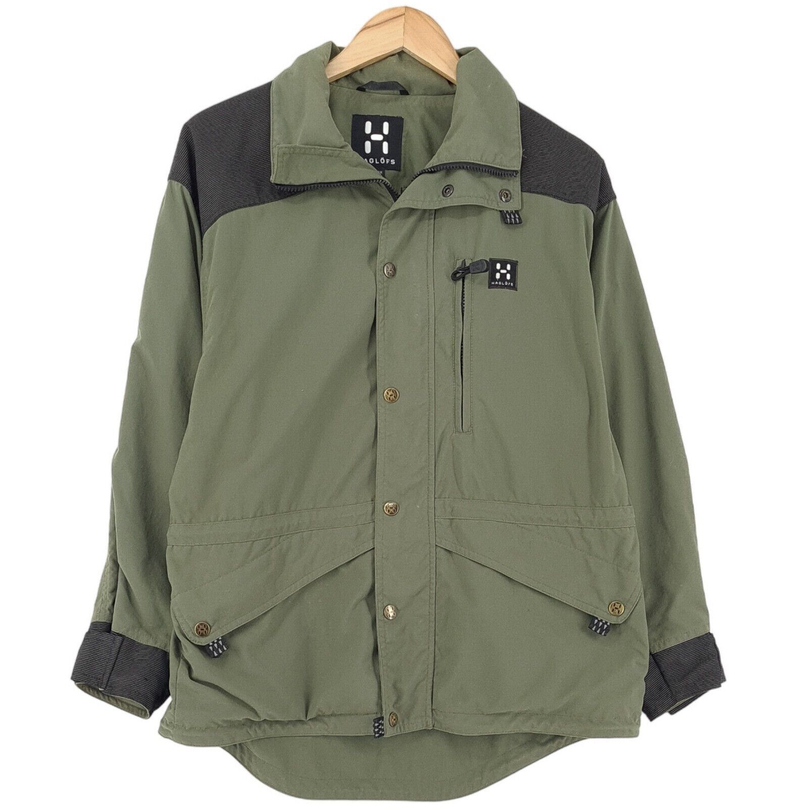 Vintage Haglofs Climático Bosque Camping Senderismo Chaqueta Mujer Talla 36