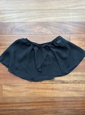 Moret Kids Girls ballet Skirt Elastic Waist Black Size 6/7