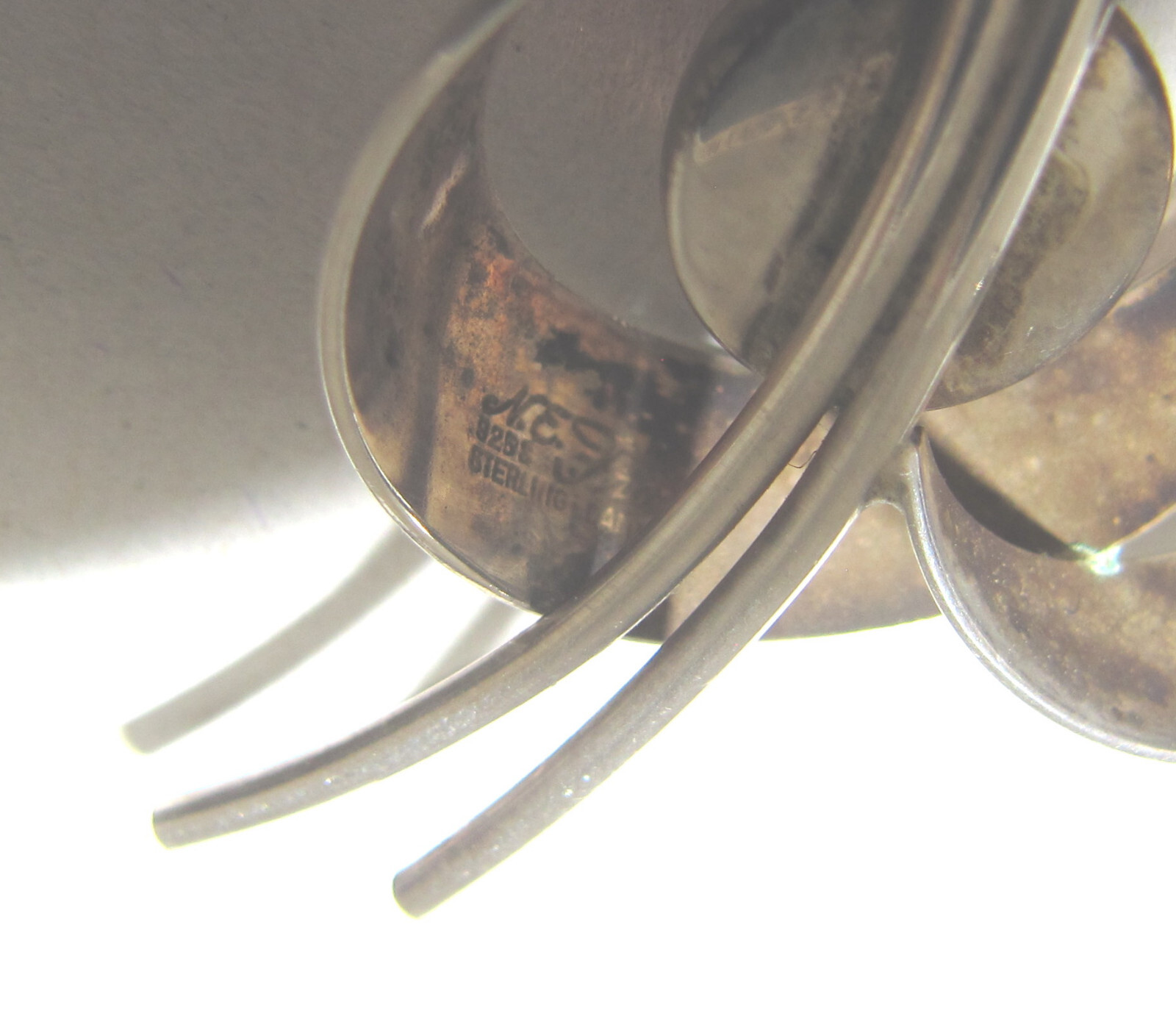 N.E. From Danmark Brosche Bernstein Blüte DESIGN … - image 6