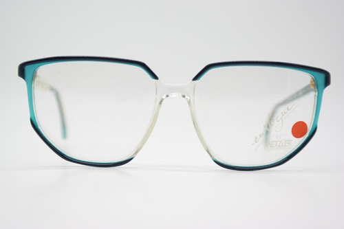 Vintage Brille Metzler 0646 Blau Transparent Oval Brillengestell eyeglasses - Bild 1 von 6
