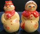Fenton LE Hand Painted Roscoe & Roxie Snowman Couple Figurines Kibbe #2/6 (2017)