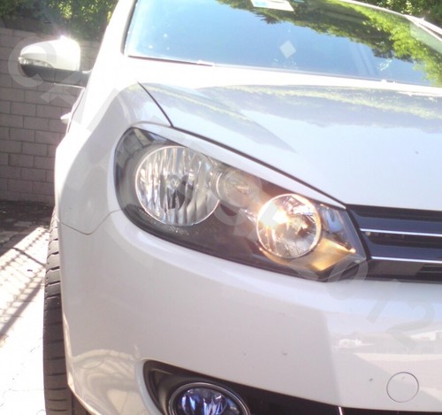 Headlight Eyebrows Volkswagen Golf MK6 Golf VI 2008-2013 ABS PLASTIC, tuning - Picture 2 of 4