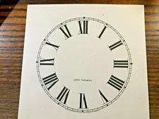 5 INCH SETH THOMAS PAPER CLOCK DIAL, ROMAN NUMERAL (Lot 165)