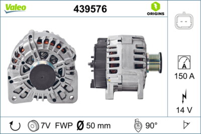Valeo 439576 Alternator for Nissan, Opel, Renault, Vauxhall