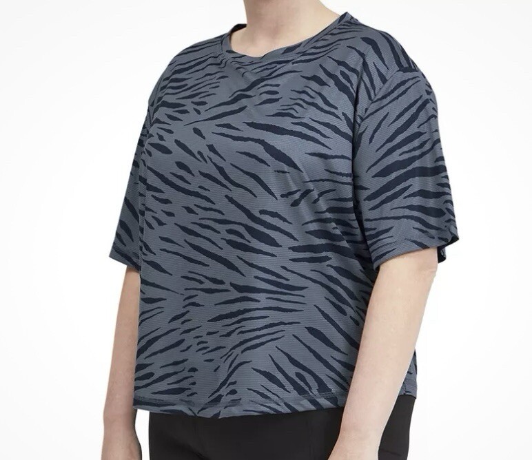 Puma Performance Medium Blue Crew Neck Short Sleeve Athletic T-Shirt Women’s Tee