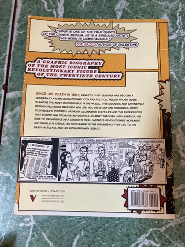 SPAIN RODRIGUEZ Che: A Graphic Biography pb Verso 2008 1st SIGNED - Picture 2 of 4