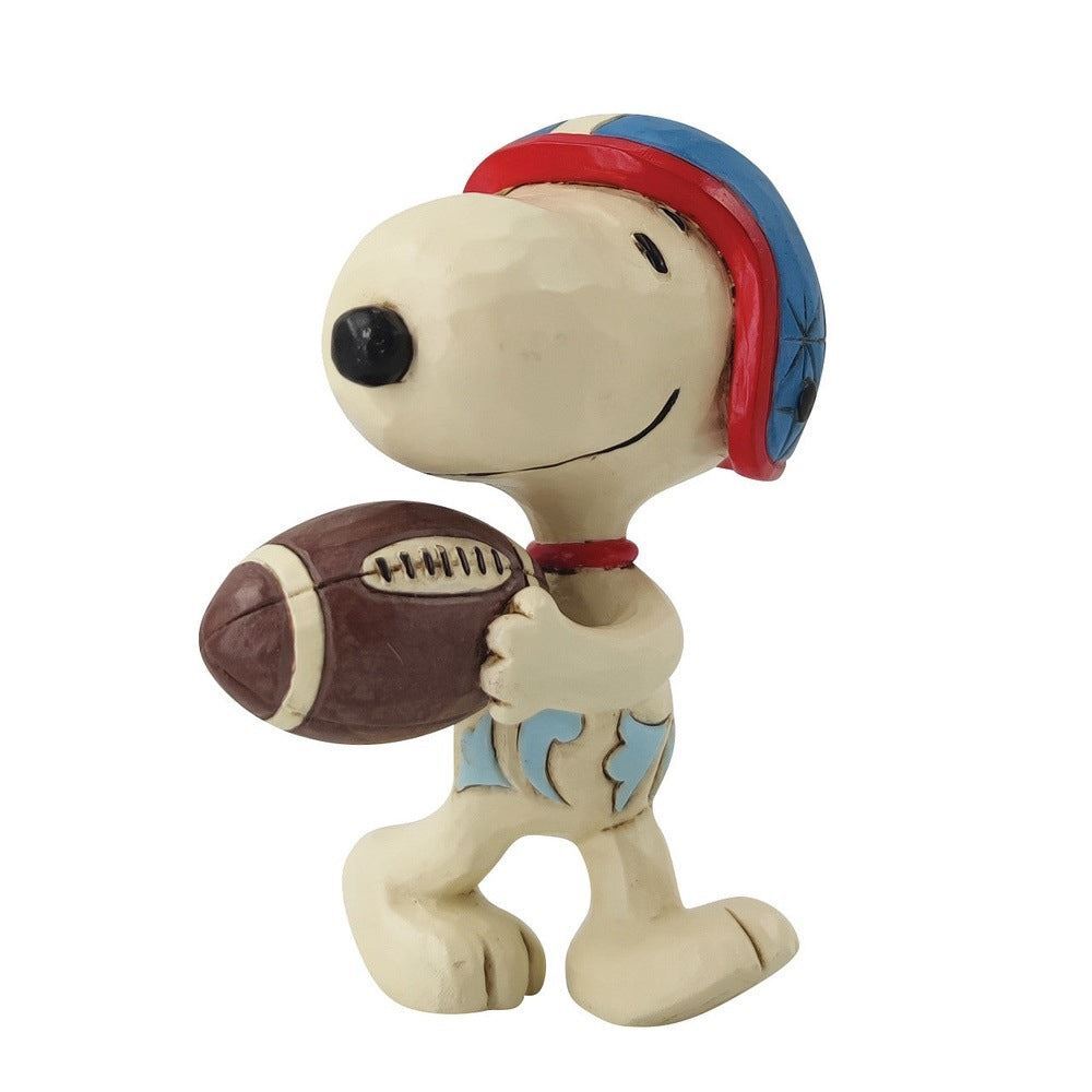 Jim Shore Peanuts Mini Snoopy Football Player Figurine 6014340
