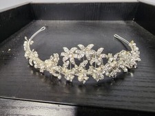 David's Bridal wedding silver headband