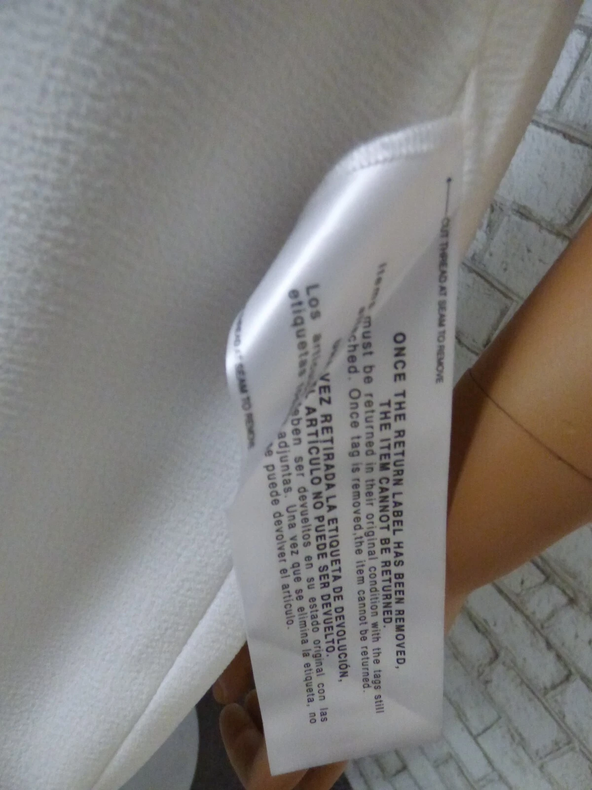 OFF WHITE Abito crepe Dress the Population Iris flit bianco fuori taglia grande NUOVO D448