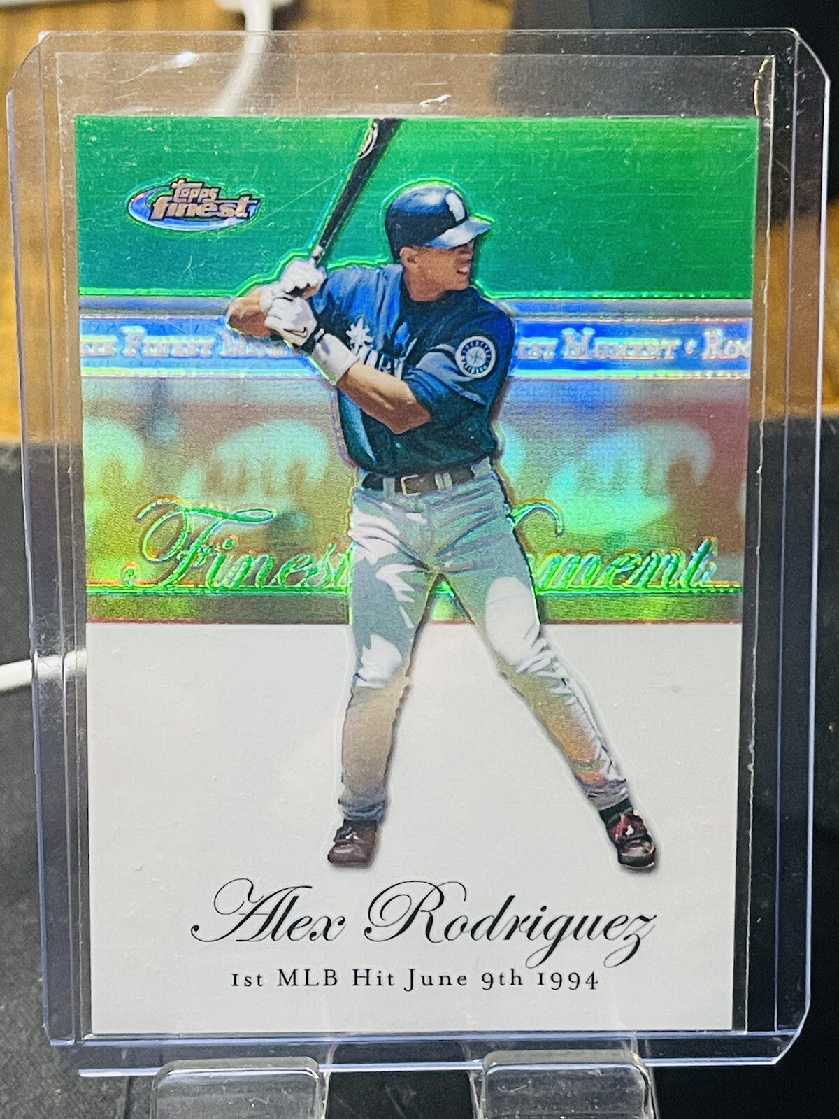 2007 Topps Finest Rookie Moments Green Refractor /199 Alex Rodriguez #RFM-AR