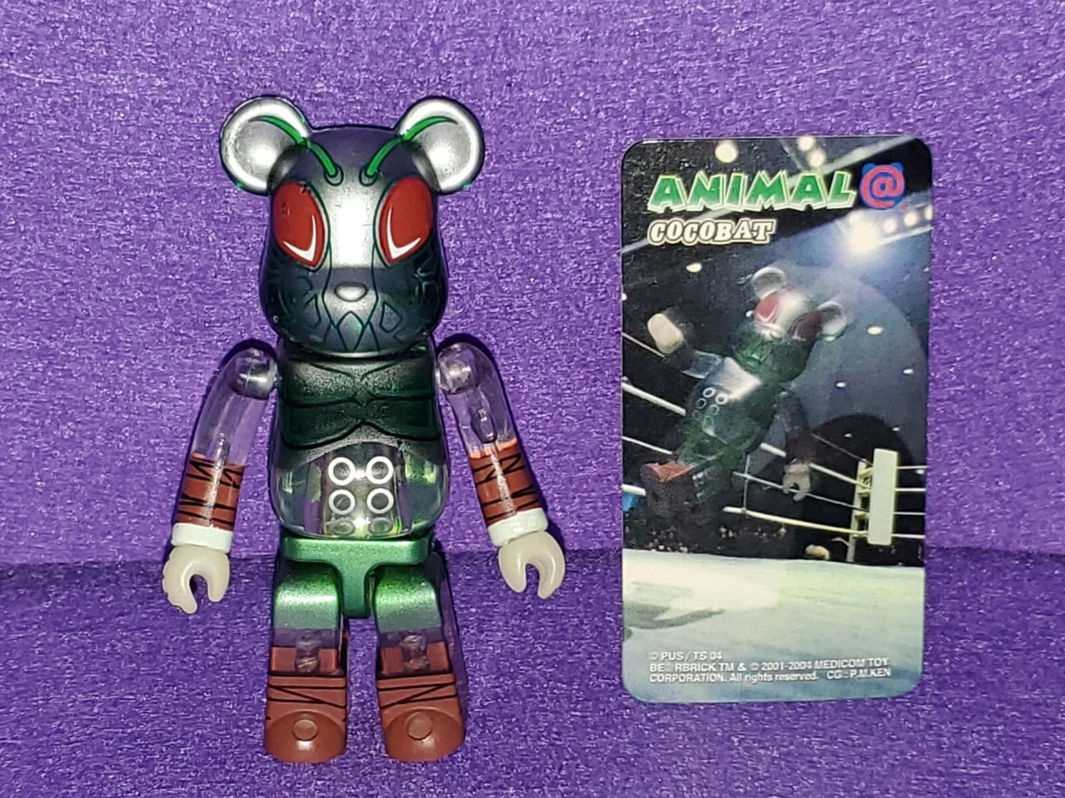 BEARBRICK 100% ANIMAL COCO BAT CARD BE@RBRICK SERIES 8 MEDICOM TOY FIGURE